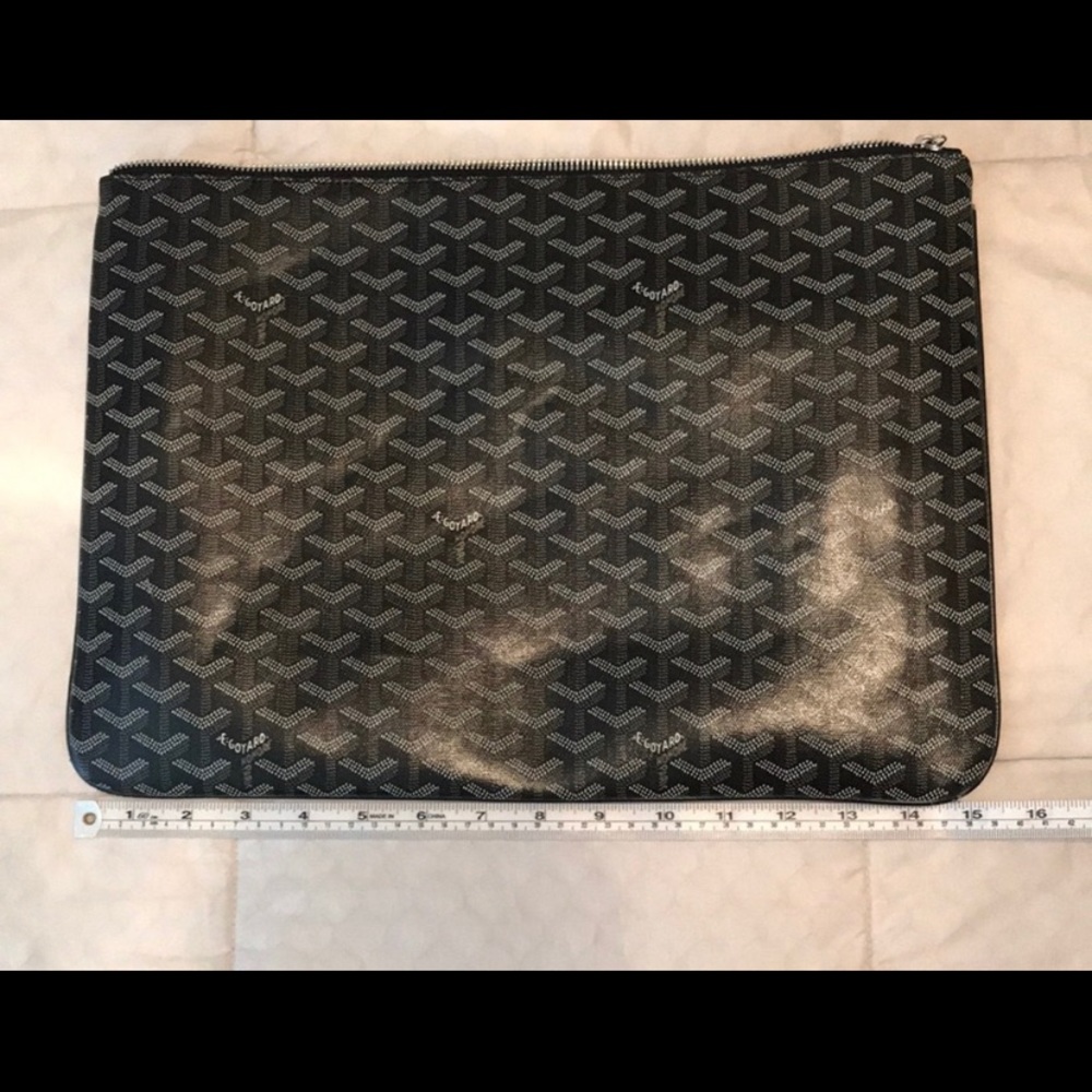 Goyard large clutch/laptop case.